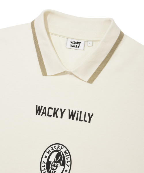 Wacky WiLLy(ワッキーウィリー)の「カラーポイントロングスリーブクリーム(Tシャツ/カットソー・レディース・その他・SMALL/MEDIUM/LARGE)」の4枚目の写真