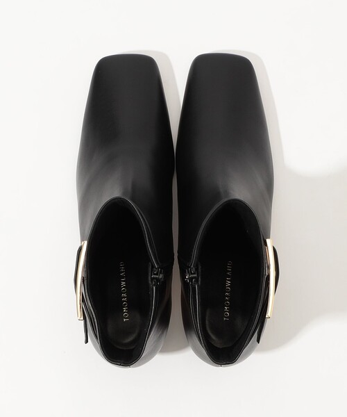 TOMORROWLAND （トゥモローランド）の「TOMORROWLAND ベルトバックル ショートブーツ（ブーツ・レディース・ブラック・37/36/38）」の8枚目の写真