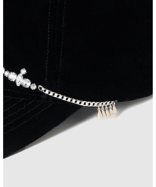 tanakadaisuke(タナカダイスケ)の「【tanakadaisuke/タナカダイスケ】bijou tiara velvet cap/ビジューティアラベルベットキャップ(キャップ・レディース・ブラック・FREE)」の9枚目の写真