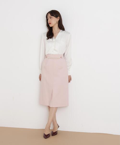 PINKY&DIANNE(ピンキーアンドダイアン)の「◆チェーンネックレス付ブラウス(シャツ/ブラウス・レディース・ホワイト・38/36)」の13枚目の写真