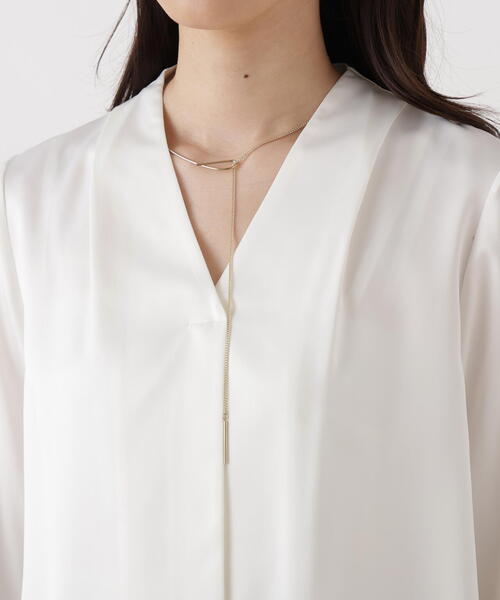 ◇チェーンネックレス付ブラウス（シャツ/ブラウス）｜PINKY&DIANNE