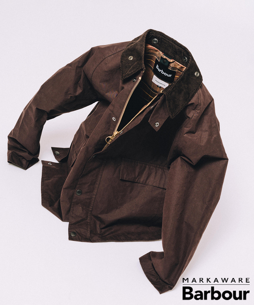 Barbour（バブアー）の「《再入荷》Barbour for MARKAWARE & EDIFICE 別注 TRANSPORT/トランスポート（その他アウター・メンズ・ブラウン/ブラック・1/3/2）」の2枚目の写真