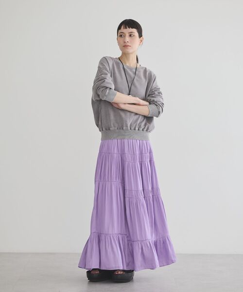 GARAGE OF GOOD CLOTHING（ガレージオブグッドクロージング）の「ヴィンテージ加工裏毛プルオーバー（スウェット・レディース・イエロー/グレー・FREE）」の7枚目の写真