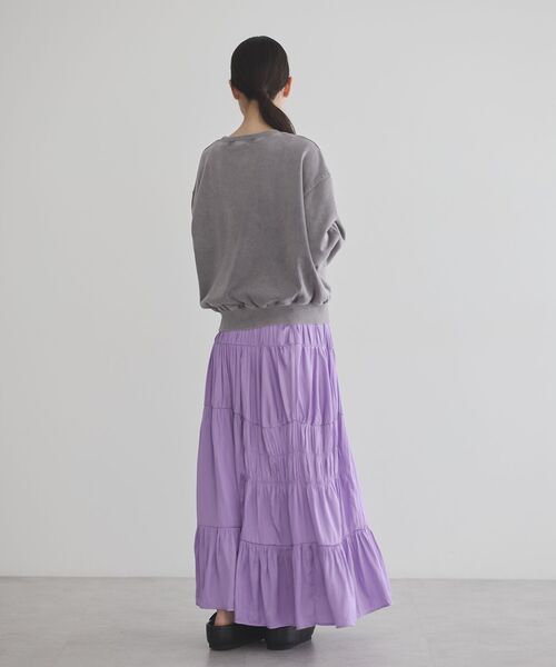 GARAGE OF GOOD CLOTHING（ガレージオブグッドクロージング）の「ヴィンテージ加工裏毛プルオーバー（スウェット・レディース・イエロー/グレー・FREE）」の8枚目の写真