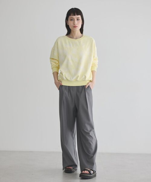 GARAGE OF GOOD CLOTHING（ガレージオブグッドクロージング）の「ヴィンテージ加工裏毛プルオーバー（スウェット・レディース・イエロー/グレー・FREE）」の12枚目の写真