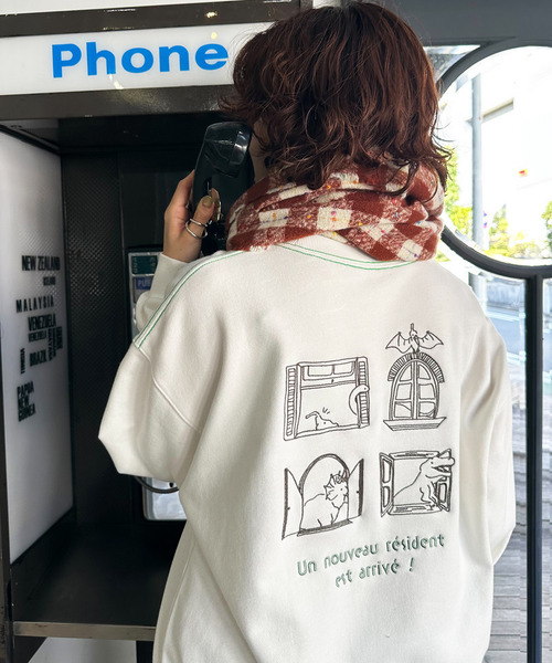 DOUBLE NAME（ダブルネーム）の「みんなで住みたい恐竜プルオーバー（その他トップス・レディース・オフホワイト/ブルー/ブラック系・FREE）」の11枚目の写真