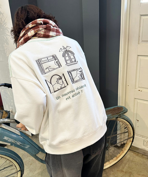 DOUBLE NAME（ダブルネーム）の「みんなで住みたい恐竜プルオーバー（その他トップス・レディース・オフホワイト/ブルー/ブラック系・FREE）」の13枚目の写真