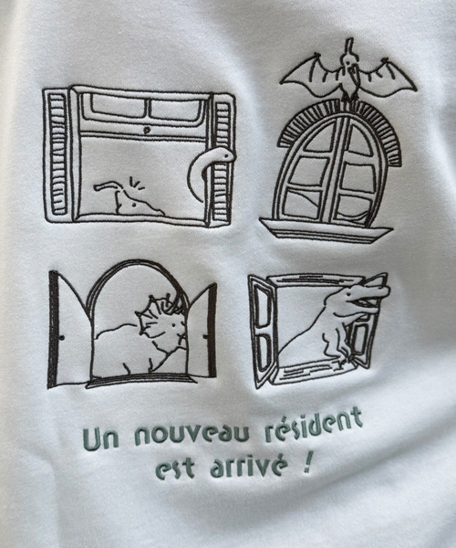 DOUBLE NAME（ダブルネーム）の「みんなで住みたい恐竜プルオーバー（その他トップス・レディース・オフホワイト/ブルー/ブラック系・FREE）」の16枚目の写真