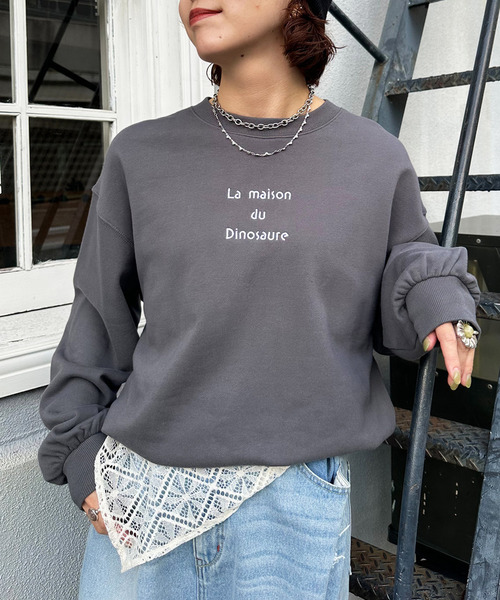 DOUBLE NAME（ダブルネーム）の「みんなで住みたい恐竜プルオーバー（その他トップス・レディース・オフホワイト/ブルー/ブラック系・FREE）」の20枚目の写真