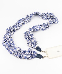 Cath Kidston（キャスキッドソン）の「ギャザーショルダーストラップ Painted Gingham（スマホグッズ）」