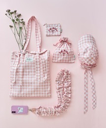 Cath Kidston（キャスキッドソン）の「ギャザーショルダーストラップ Painted Gingham（スマホグッズ）」