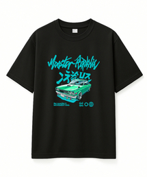 MONSTER REPUBLIC（モンスターリパブリック）の「レトロドリフトグリーンTシャツブラック_8146（Tシャツ/カットソー）」