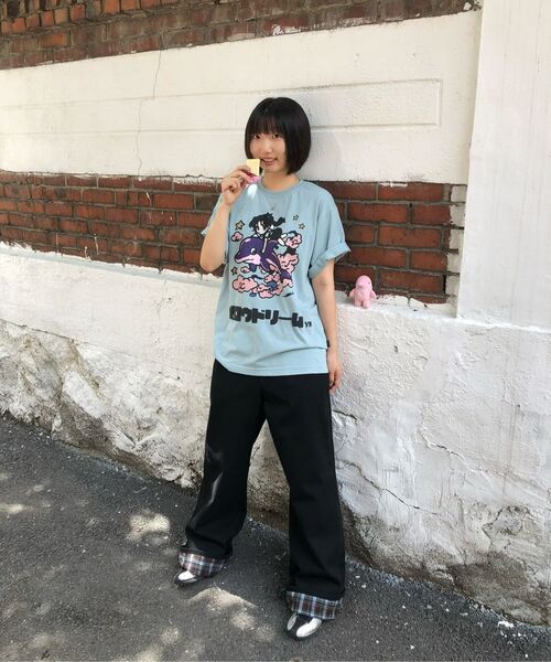 WaiKei（ワイケイ）の「チェックアプリケロールアップコットンパンツブラック（その他パンツ・レディース・その他・1/2/4/3）」の20枚目の写真
