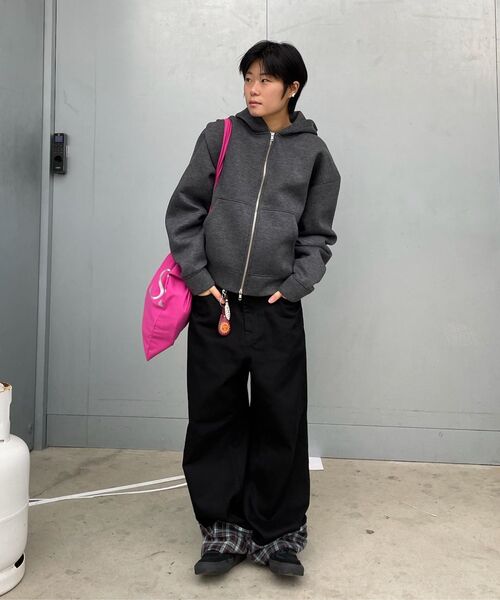 WaiKei（ワイケイ）の「チェックアプリケロールアップコットンパンツブラック（その他パンツ・レディース・その他・1/2/4/3）」の22枚目の写真