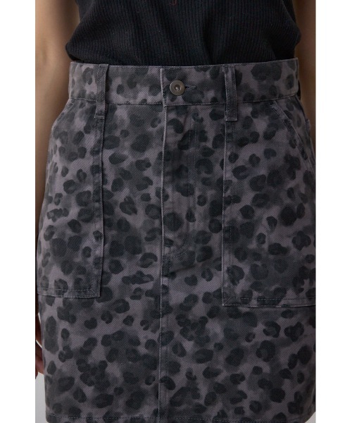 AZUL by moussy（アズールバイマウジー）の「AZUL DENIM 起毛ツイルレオパードミニ（デニムスカート・レディース・ブラック系その他/ブラウン系その他・SMALL/MEDIUM）」の11枚目の写真