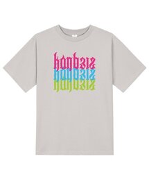 KTC0047 カンレタリングクロス 半袖Tシャツ - ベージュ