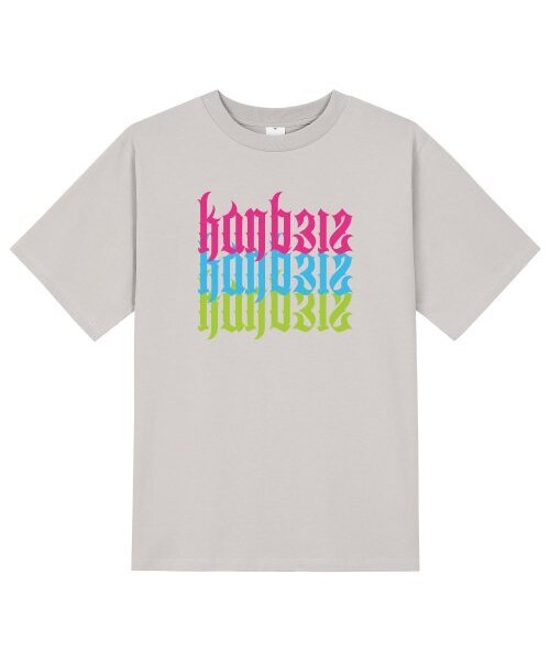 KAN6312(カン6312)の「KTC0047 カンレタリングクロス 半袖Tシャツ - ベージュ(Tシャツ/カットソー・メンズ・その他・LARGE/MEDIUM/SMALL/X-LARGE)」の1枚目の写真