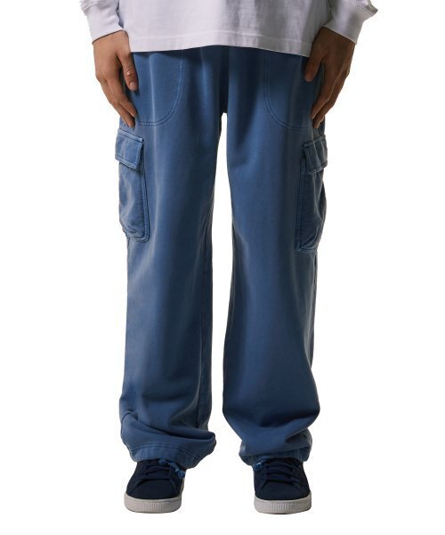 LMCの「OVERDYED SPIRAL CARGO SWEAT PANTS blue(スウェットパンツ・レディース・その他・MEDIUM/SMALL/LARGE)」の1枚目の写真