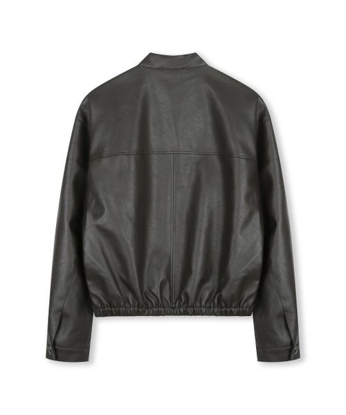 BESLOW(ビースロー)の「VEGAN LEATHER STAND COLLAR JACKET DARK MOCHA(ライダースジャケット・メンズ・その他・SMALL/MEDIUM/LARGE/X-LARGE)」の12枚目の写真