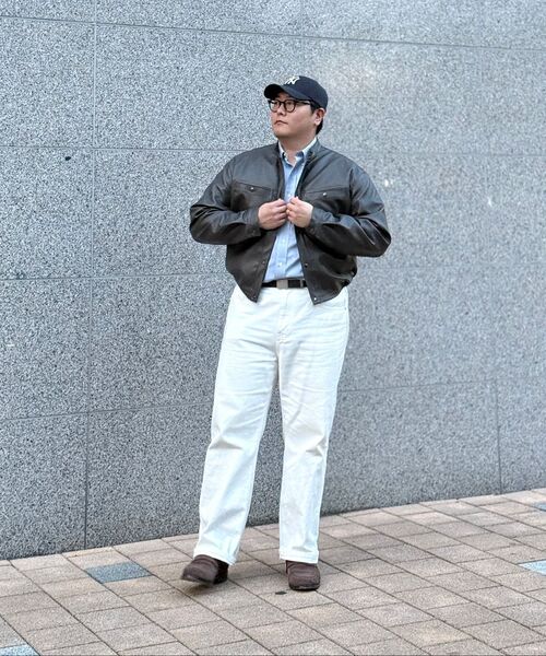 BESLOW(ビースロー)の「VEGAN LEATHER STAND COLLAR JACKET DARK MOCHA(ライダースジャケット・メンズ・その他・SMALL/MEDIUM/LARGE/X-LARGE)」の3枚目の写真