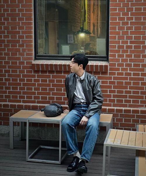 BESLOW(ビースロー)の「VEGAN LEATHER STAND COLLAR JACKET DARK MOCHA(ライダースジャケット・メンズ・その他・SMALL/MEDIUM/LARGE/X-LARGE)」の8枚目の写真