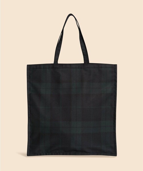 BROOKS BROTHERS（ブルックスブラザーズ）の「ウールツイル　ブラックウォッチ　トートバッグ（トートバッグ・レディース・グリーン・0）」の2枚目の写真