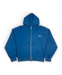 BORN SLIPPY（ボーンスリッピー）の「Box Logo Hood Zip-up (Blue)（パーカー）」