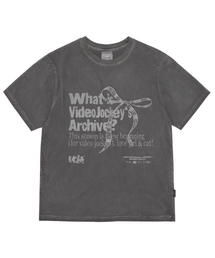 Video Jockey（ビデオジョッキー）の「Pigment Ribbon Story T-Shirt [Charcoal]（Tシャツ/カットソー）」