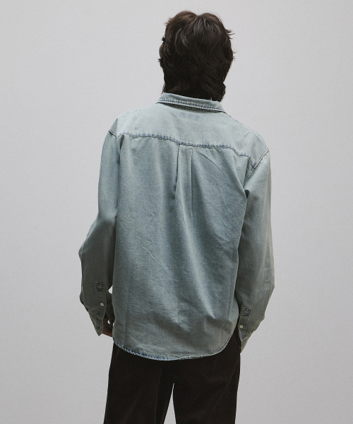 ROLLINGSTUDIOS（ローリングスタジオ）の「LOOSE SHIRT WASHED BLUE DENIM（シャツ/ブラウス・メンズ・その他・MEDIUM/LARGE/X-LARGE）」の3枚目の写真