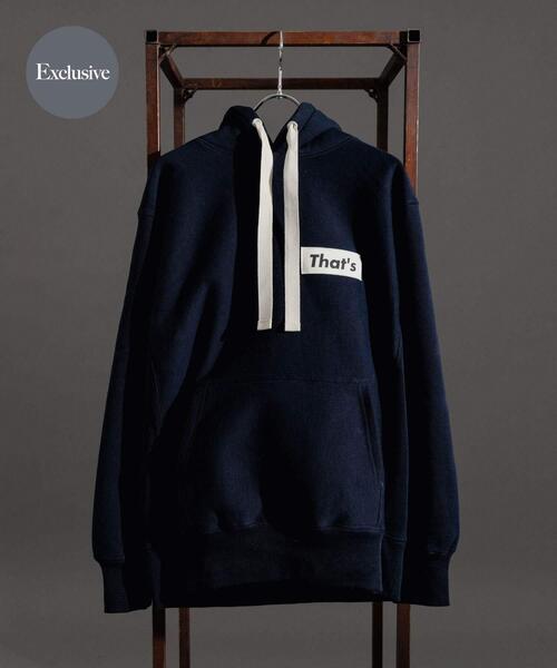THE GOODLAND MARKET（ザグッドランドマーケット）の「『別注』That’s×THE GOODLAND MARKET　The Hoody（パーカー・メンズ・ベージュ/ネイビー・MEDIUM/LARGE/X-LARGE）」の2枚目の写真