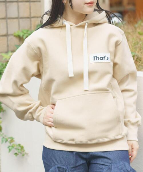 THE GOODLAND MARKET（ザグッドランドマーケット）の「『別注』That’s×THE GOODLAND MARKET　The Hoody（パーカー・メンズ・ベージュ/ネイビー・MEDIUM/LARGE/X-LARGE）」の4枚目の写真