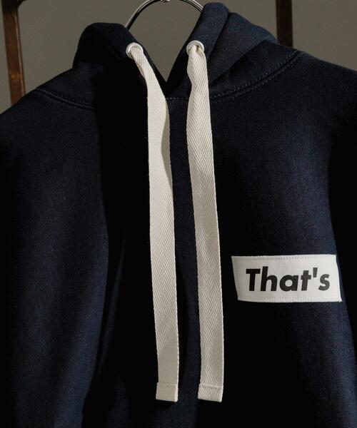 THE GOODLAND MARKET（ザグッドランドマーケット）の「『別注』That’s×THE GOODLAND MARKET　The Hoody（パーカー・メンズ・ベージュ/ネイビー・MEDIUM/LARGE/X-LARGE）」の10枚目の写真