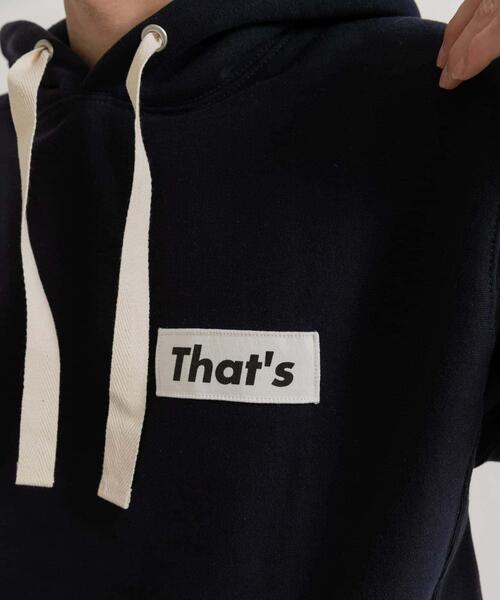THE GOODLAND MARKET（ザグッドランドマーケット）の「『別注』That’s×THE GOODLAND MARKET　The Hoody（パーカー・メンズ・ベージュ/ネイビー・MEDIUM/LARGE/X-LARGE）」の12枚目の写真