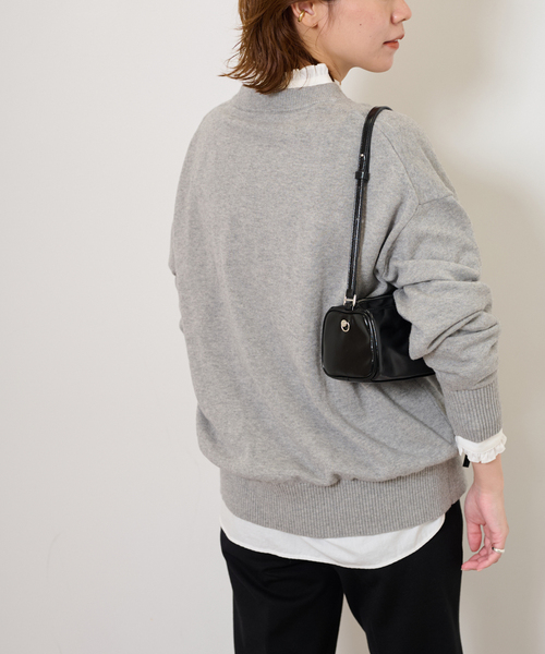 JOURNAL STANDARD relume(ジャーナルスタンダード レリューム)の「《WEB限定追加》コットンブロードフリルブラウス(シャツ/ブラウス・レディース・ホワイト/ブルー系その他/ネイビー・FREE)」の9枚目の写真