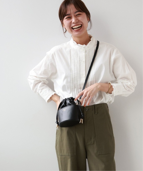 JOURNAL STANDARD relume(ジャーナルスタンダード レリューム)の「《WEB限定追加》コットンブロードフリルブラウス(シャツ/ブラウス・レディース・ホワイト/ブルー系その他/ネイビー・FREE)」の20枚目の写真