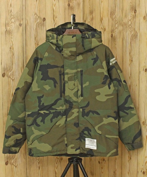 AVIREX(アヴィレックス)の「TYPE ECWCS DOWN JACKET(ダウンジャケット/コート・メンズ・オリーブ/ブラック/カモフラージュ・XXL/XL/L/M)」の3枚目の写真