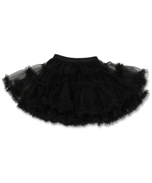 SPINNS（スピンズ）の「ペインターフリルミニスカート（スカート・レディース・チャコール/ブラック/オフホワイト・ONESIZE）」の2枚目の写真