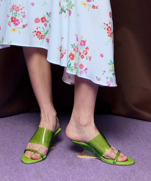 Clear Mules/ダブルベルトクリアミュール（サンダル）｜MAISON SPECIAL