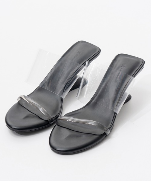 MAISON SPECIAL（メゾンスペシャル）の「Clear Mules/ダブルベルトクリアミュール（サンダル・レディース・ピンク/グリーン/アイボリー/ブラック・38/37/36）」の20枚目の写真