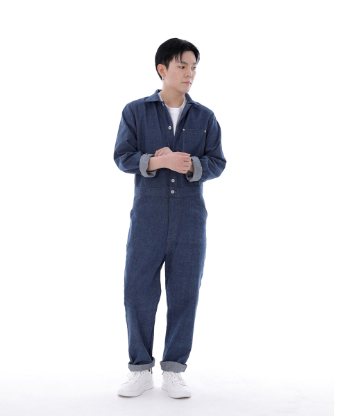 SAINTCREW(セントクルー)の「シティボーイボタンジャンプスーツ CBB-507 デニムウォッシングインディゴ(つなぎ/オールインワン・メンズ・その他・MEDIUM/LARGE/X-LARGE)」の6枚目の写真