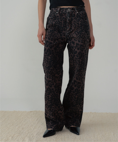 ZIZEMUSEUM(ジゼミュージアム)の「LEOPARD WIDE PANTS (WINE)(その他パンツ・レディース・その他・SMALL/MEDIUM/LARGE)」の4枚目の写真