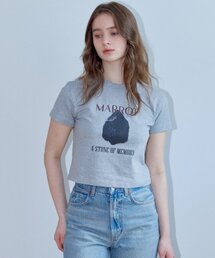 ストーンクロップTシャツ_グレー