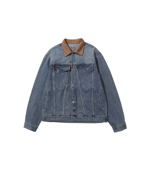 BALLUTE(バリュート)の「DENIM TRUCKER JACKET (LIGHT BLUE)(デニムジャケット・メンズ・ブルー系その他・SMALL/MEDIUM/LARGE)」の1枚目の写真