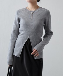 Lui's | フロントZIPデザインニット(ニット/セーター)