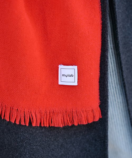 FRAMeWORK（フレームワーク）の「≪新色 / 追加≫MYLAB ヴァージンウールストール（マフラー・レディース・グレー/レッド系その他/ネイビー・FREE）」の6枚目の写真