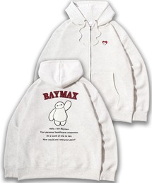 2026AW Disney/ディズニー オーバーサイズ 裏起毛 ミッキー/101匹わんちゃん/ベイマックス サガラ刺繍 ダブルジップ スウェットフルジップパーカー フーディー レディース メンズ