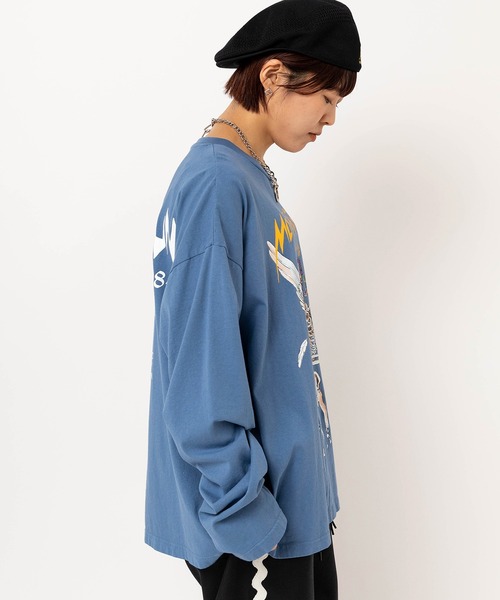 RNA(アールエヌエー)の「M2626 MOMENTUM TOURロンT(Tシャツ/カットソー・レディース・ブルー/チャコール/ホワイト・MEDIUM)」の9枚目の写真
