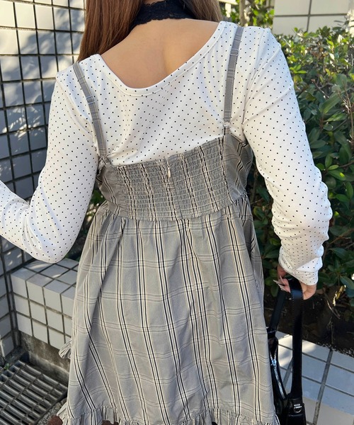 WC(ダブル シー)の「《一部店舗限定★》コルセットキャミワンピース(ワンピース・レディース・グリーン/グレー・MEDIUM/LARGE)」の3枚目の写真