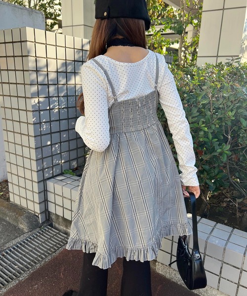 WC(ダブル シー)の「《一部店舗限定★》コルセットキャミワンピース(ワンピース・レディース・グリーン/グレー・MEDIUM/LARGE)」の4枚目の写真
