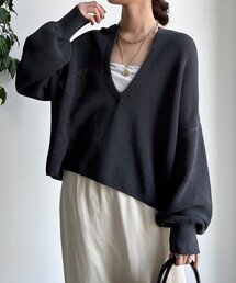 和紙スキッパープルオーバー